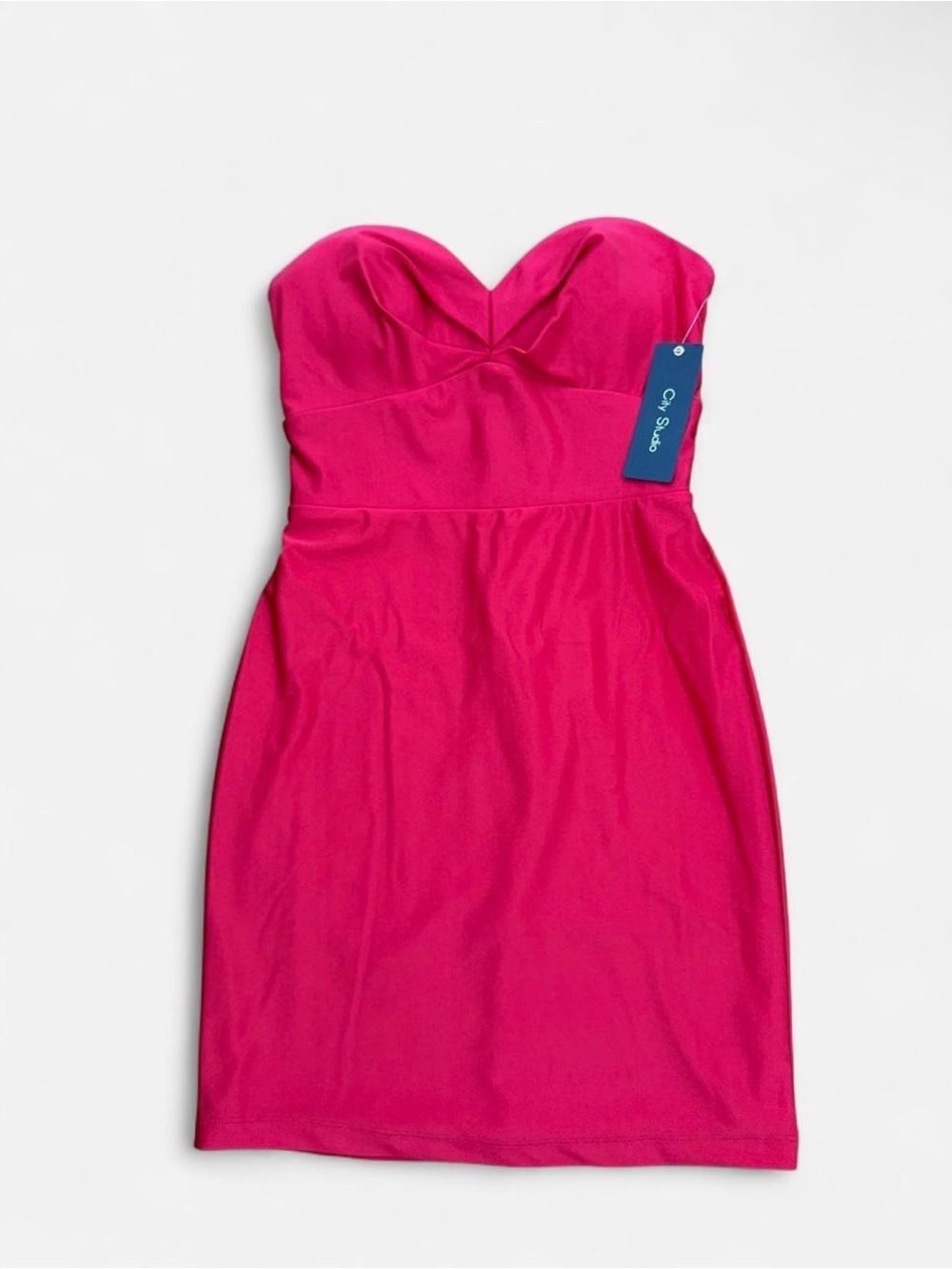 City Studio Sweetheart Tight Mini Red Dress- Spaghetti Straps/Strapless